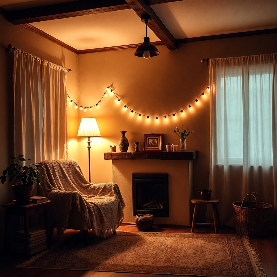 Interior of Brooklyn photo zone studio with cozy seating