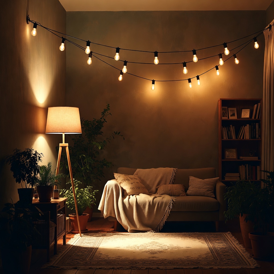 Cozy sofa and backdrop for intimate event photos